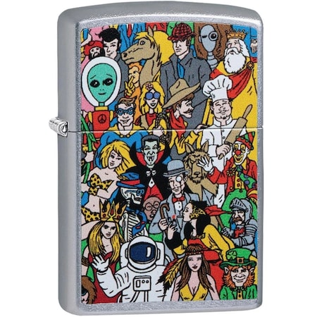 Zippo 2024 Zippo Custom WhereS Windy Street Chrome ZIP-207CI411225